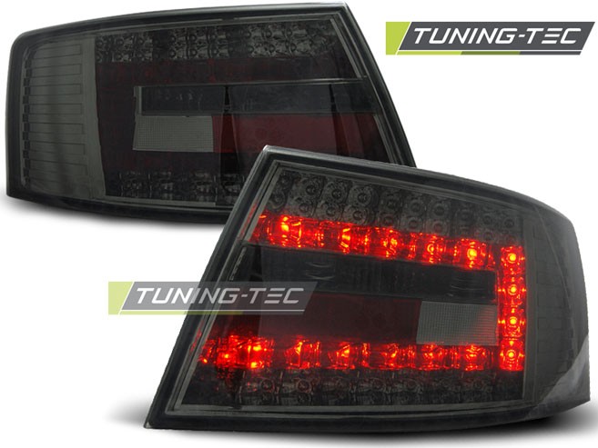 Темні Led ліхтарі задні AUDI A6 C6 седан 04-08