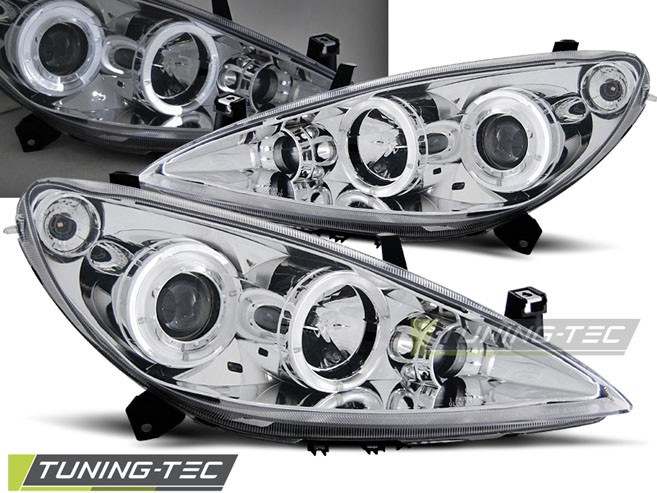 Передні тюнінгові фари PEUGEOT 307 ANGEL EYES