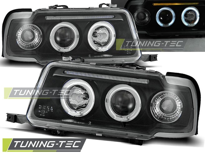 Тюнінг фари передні AUDI 80 B4 з кільцями