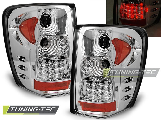 Задні ліхтарі хромовані з діодами JEEP GRAND CHEROKEE WJ