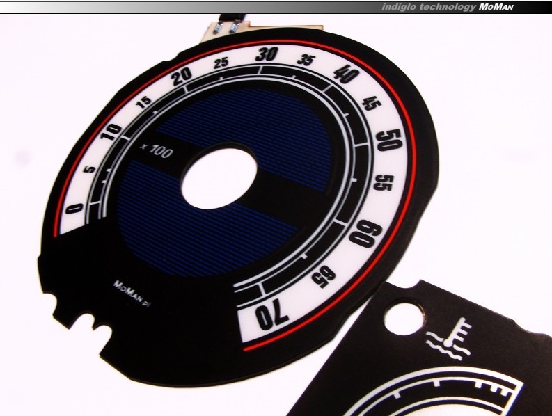 Плазмові накладки на шкали приладів Renault 19 вер. 1