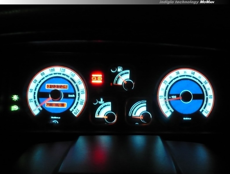 Плазмові накладки на шкали приладів Renault 19 вер. 1