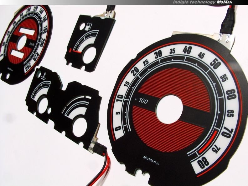 Тюнінгові накладки в щиток приладів Renault Clio 1 вер. 2