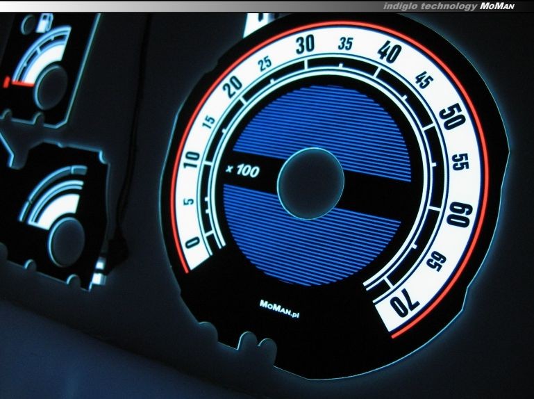 Накладки, що світяться на шкали приладів Renault Clio 1 вер. 1