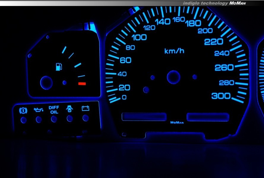Плазмові вставки в щиток приладів Nissan 200SX S13 1988-1993 вер. 1