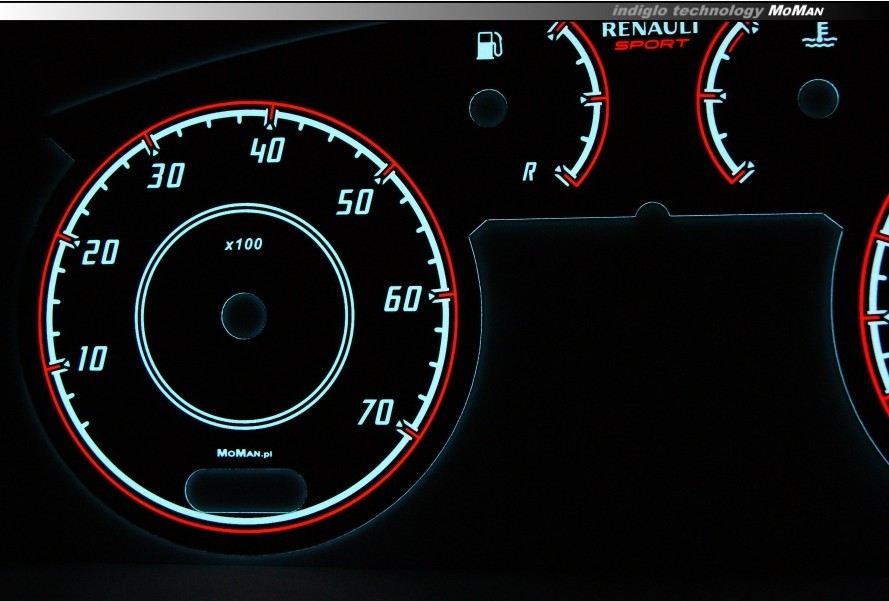 Плазмові накладки на панель приладів Renault Clio 2 вер. 1