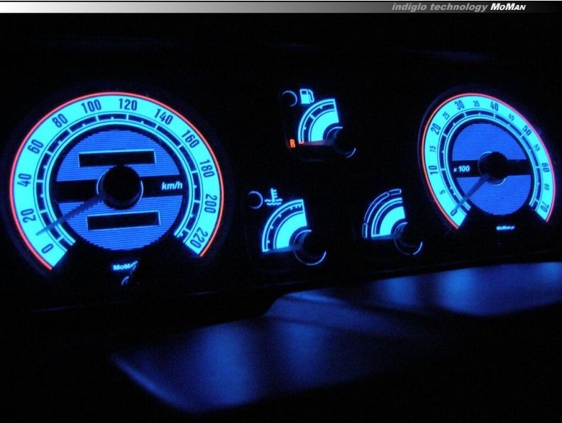 Накладки, що світяться на шкали приладів Renault Clio 1 вер. 1