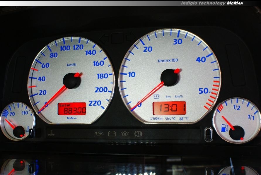 Накладки, що світяться, на панель приладів Seat Ibiza/Cordoba 1994-1999 вер. 5