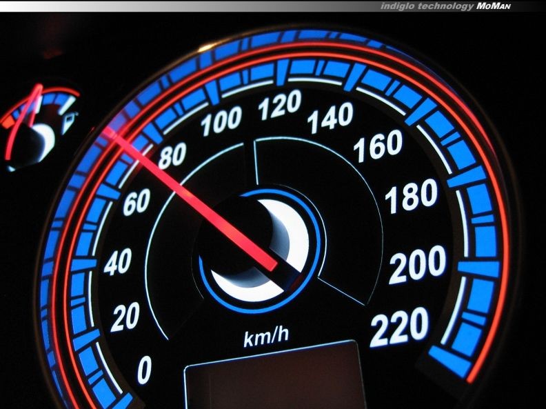 Накладки, що світяться, на шкали приладів Skoda Fabia 1