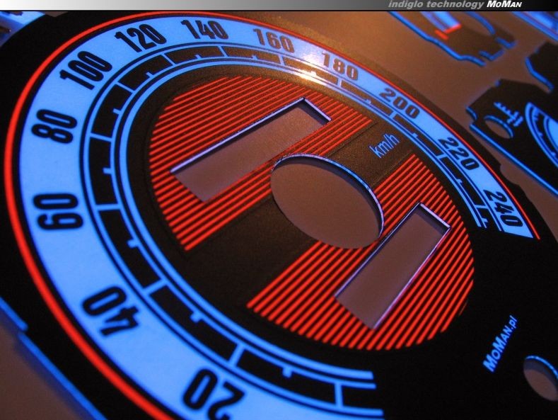 Тюнінгові накладки в щиток приладів Renault Clio 1 вер. 2