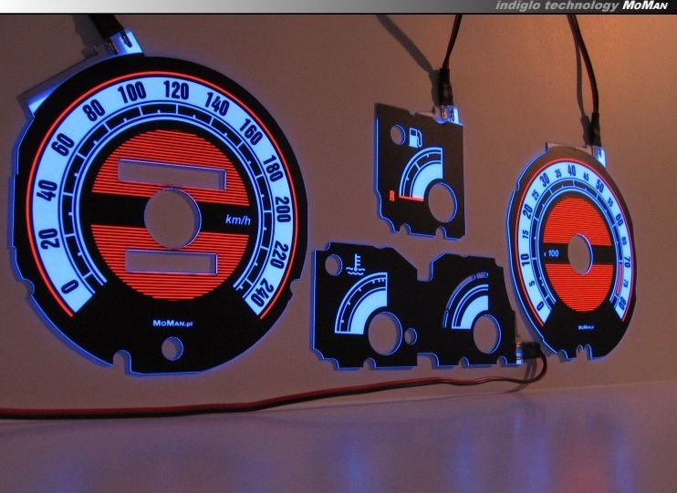 Тюнінгові накладки в щиток приладів Renault Clio 1 вер. 2