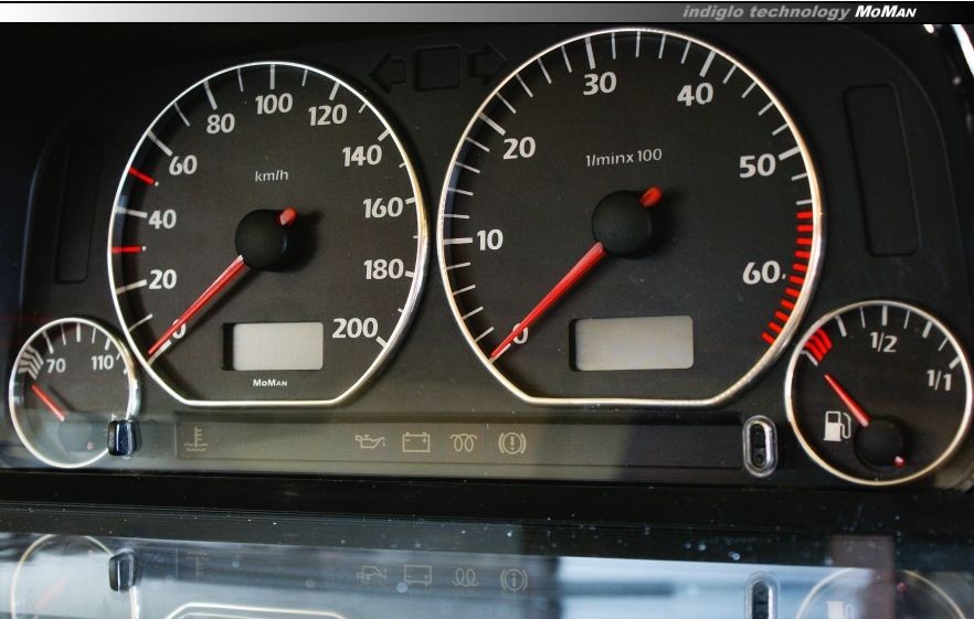 Плазмові вставки в щиток приладів Volkswagen Golf 3, Vento, Jetta 3, Polo 6N вар. 3