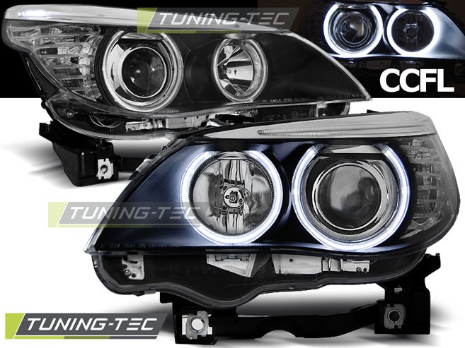 Фари передні BMW E60, E61 з білими кільцями CCFL