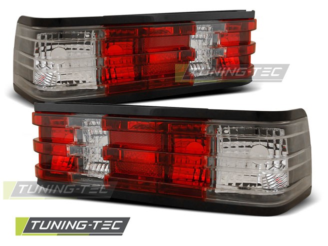 Тюнинговые фонари задние MERCEDES W201 / 190 red white