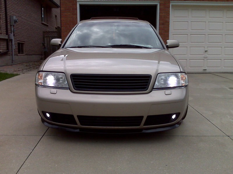 Тюнінгова решітка радіатора Audi A6 C5 дорестайлінг чорна