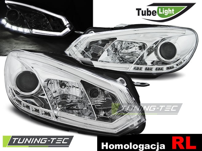 Фары передние TUBE LIGHT DRL VOLKSWAGEN GOLF 6