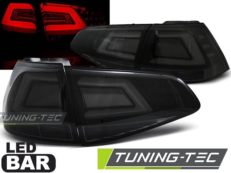 Чорні led ліхтарі задні VOLKSWAGEN GOLF 7