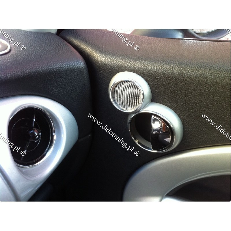 Хром кільця на піщалки у дверях Mini