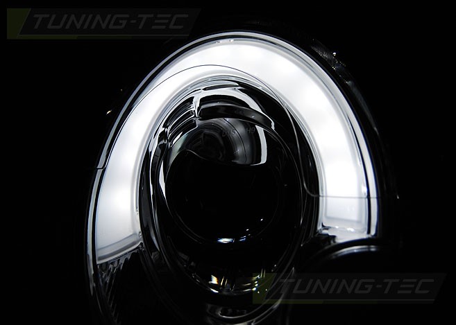 Тюнінг передні фари MINI COOPER R55, R56, R57, R58, R59 з діодами TUBE LIGHT