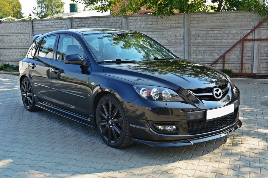 Диффузор переднего бампера Mazda 3 версия MPS MK1 (дорест.)