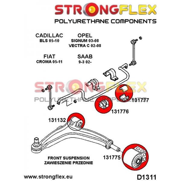 Сайлентблок переднього важеля задній 131775B