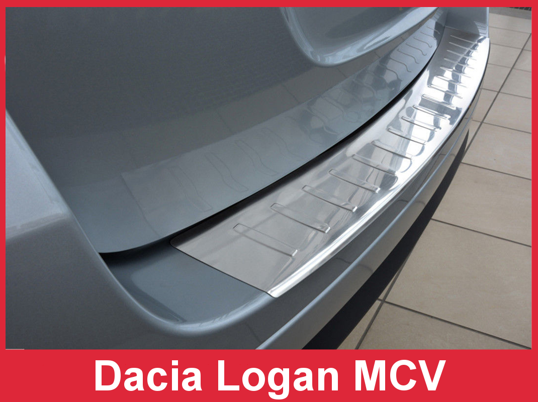 Накладка на бампер із загином Dacia Logan MCV