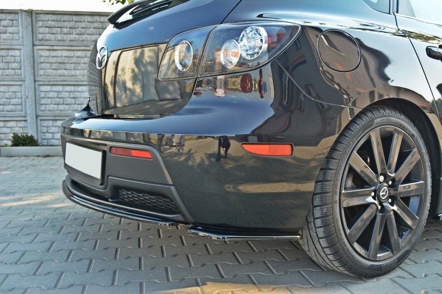 Накладки на задний бампер Mazda 3 MPS MK1 (дорест.)