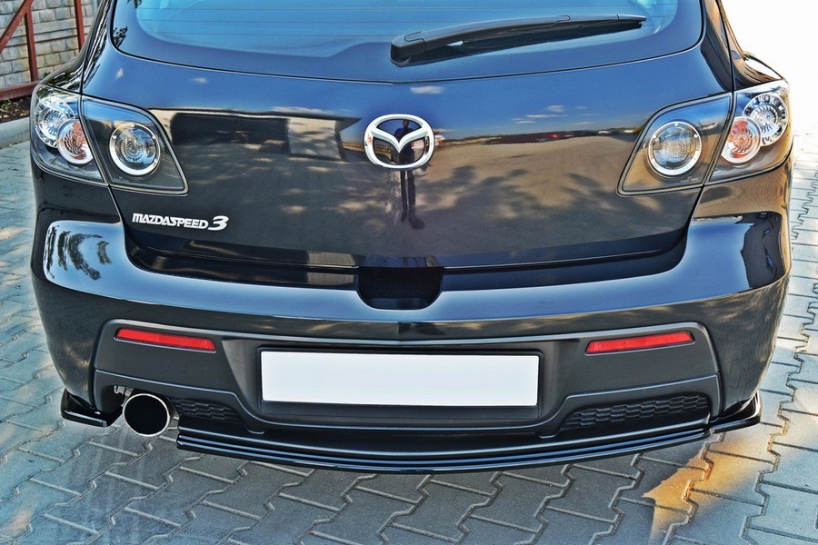 Накладки на задний бампер Mazda 3 MPS MK1 (дорест.)