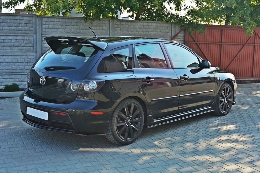 Центральный диффузор заднего бампера Mazda 3 MPS MK1 (дорест.)