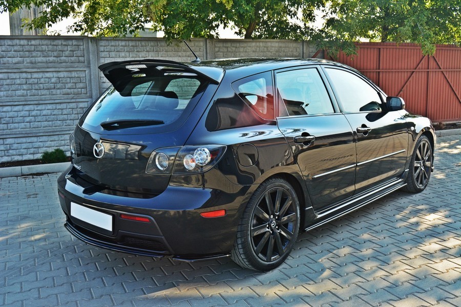 Тюнинговая накладка на спойлер Mazda 3 версия MPS MK1 (дорест.)