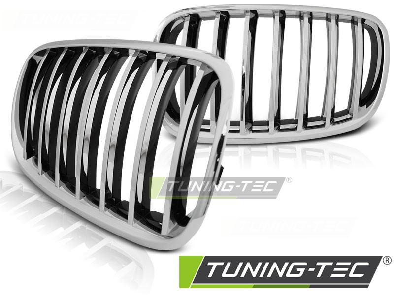 Решітка радіатора (ніздрі) BMW X5 E70 / X6 E71 хром