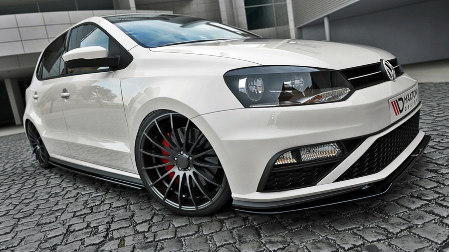 Тюнінгова накладка переднього бампера Volkswagen Polo mk5 GTI версія