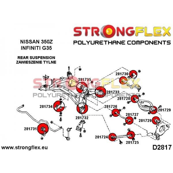 Повний комплект сайлентблоків підвіски 286199B