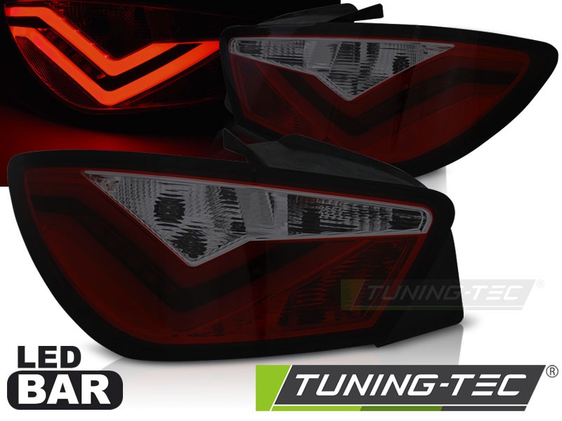 Задні ліхтарі LED BAR SEAT IBIZA 4 6J 3 двері RED SMOKE