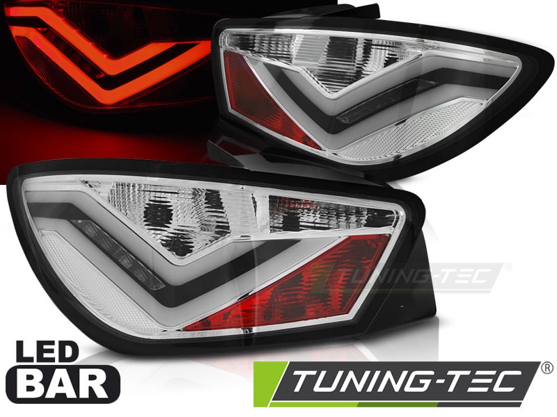 Led ліхтарі задні хромовані SEAT IBIZA 4 6J хетчбек 3 двері