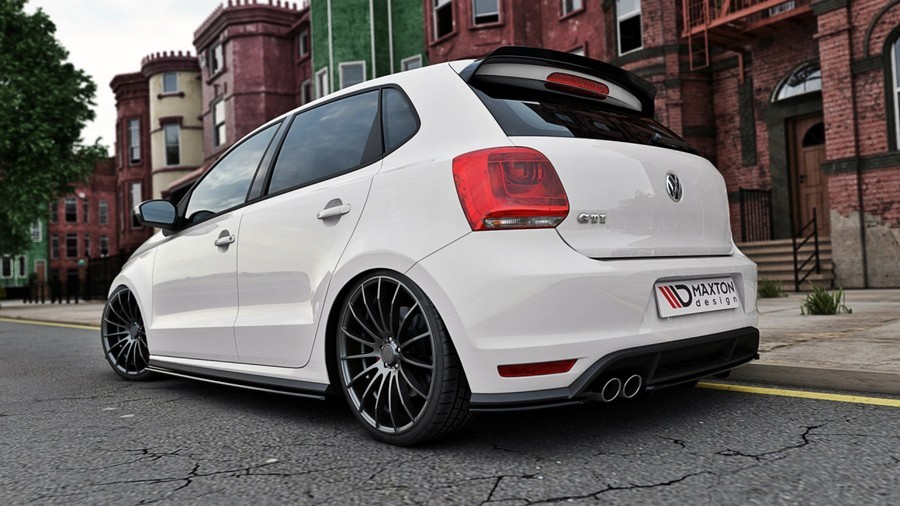 Боковые накладки под пороги Volkswagen Polo mk5 версия GTI 