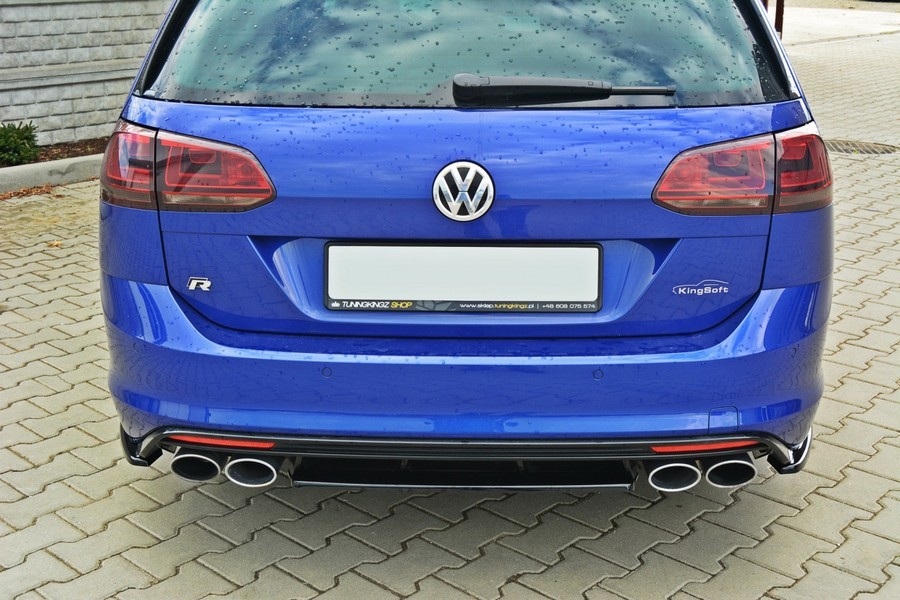 Задня центральна накладка на бампер Volkswagen Golf 7 R універсал