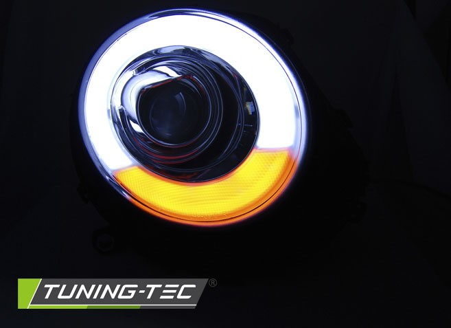 Передні фари з діодними поворотами MINI COOPER R55, R56, R57, R58, R59