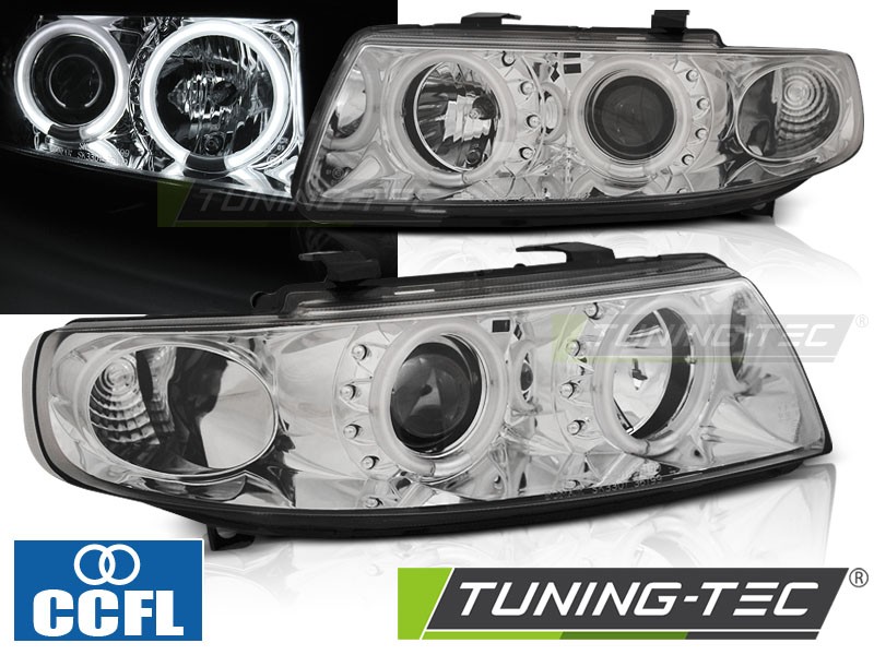 Тюнінг передні фари SEAT LEON 1, TOLEDO 2 з кільцями CCFL