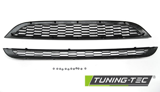 Решітка радіатора MINI COOPER R50/R53 S TYPE чорна глянсова