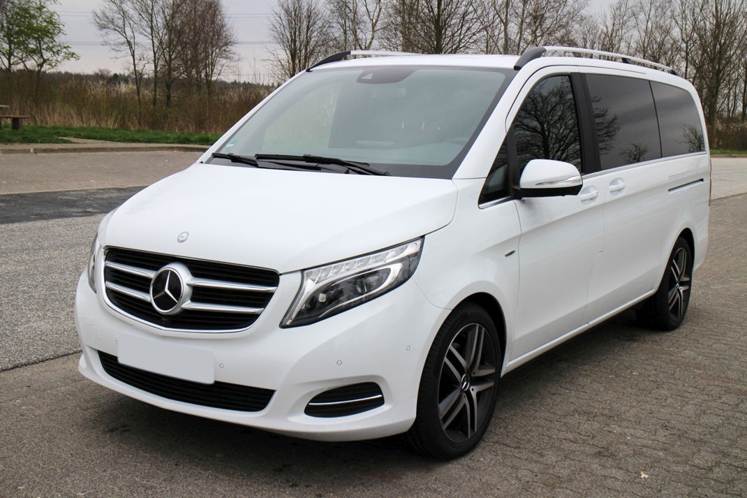 Накладка на бампер із загином Mercedes V W447/Vito III (сталь+carbon red)