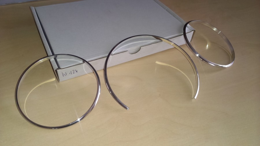 Хром кільця в щиток приладів Mercedes W124/W126