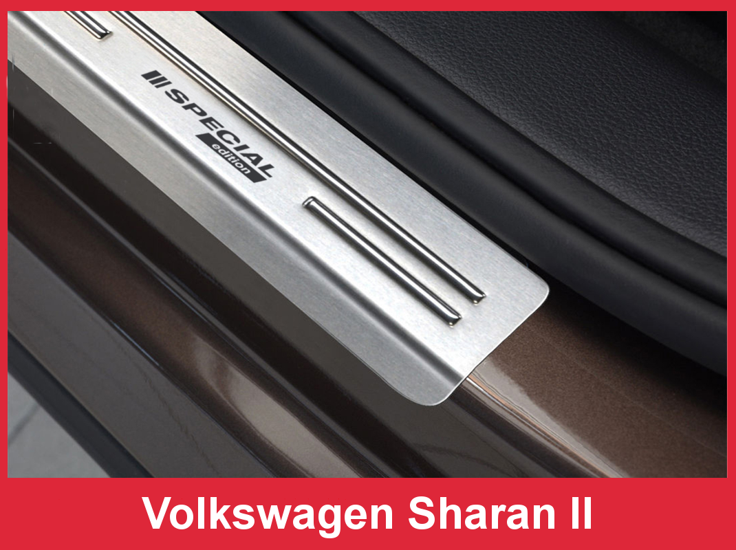 Накладки на пороги Seat Alhambra II / Volkswagen Sharan II (спец. серія)