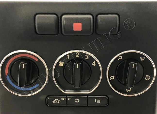 Хромовані кільця на ручки пічки Opel Zafira A