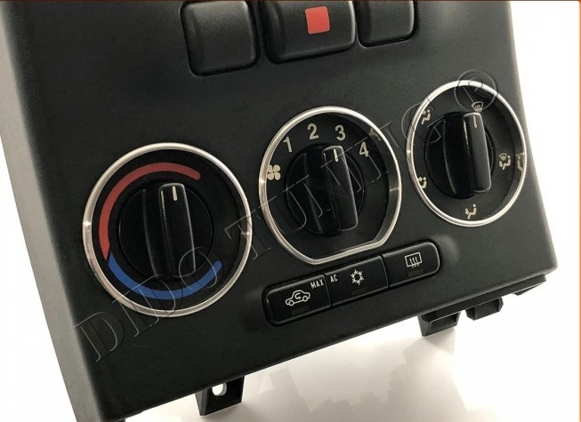 Хромовані кільця на ручки пічки Opel Zafira A