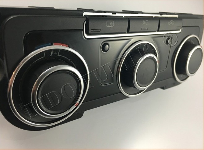 Кільця на ручки регулювання пічки VW Caddy / Golf 6 / Touran / Eos / Jetta / Sirocco / Tiguan / Vw T5 fl / T6 / VW CC / Passat B7