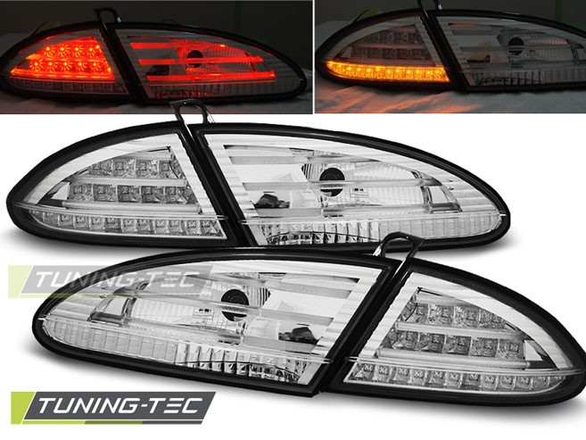 Хромовані задні ліхтарі SEAT LEON 2 дорестайл з LED поворотами
