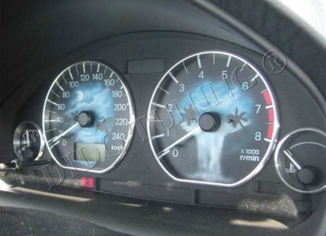 Хром кільця в щиток приладів Mitsubishi Carisma / Space Star