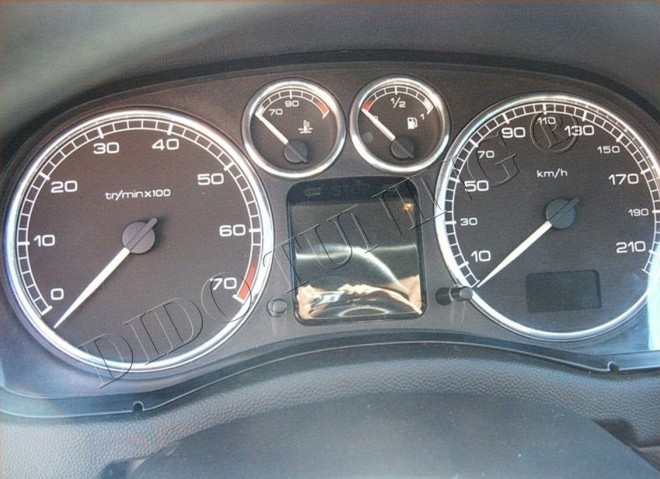 Декоративні кільця в щиток приладів Peugeot 307