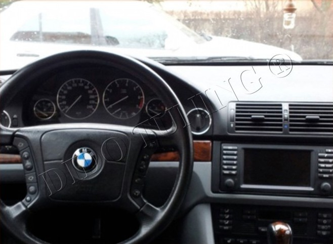 Кільця на перемикачі світла BMW 5 E39 (глянсові)